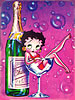 Betty Boop et le champagne!